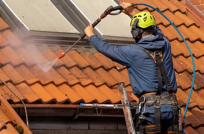 Démoussage et hydrofuge de toiture à Viazac